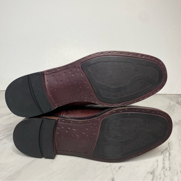 Franco Sarto Meyer Wide Calf Maroon Leather Tall Riding Boot 6 1/2 M - Picture 14 of 15